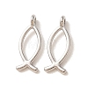 Religious Jewelry Tibetan Style Alloy Jesus Fish/Christian Ichthys Ichthus Pendants LS-TIBEP-3498-P-RS-1