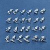 2 Pairs Alloy Stud Earrings for Women EJEW-FS0001-27E-8