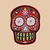 Skull Computerized Embroidery Cloth Sew on Patches PW-WG37707-03-1