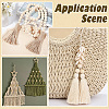 700Pcs 3 Styles Unfinished Wood Rondelle Beads WOOD-PA0001-50-5