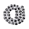 Glass Enamel Beads Strands GLAA-Q112-01A-01-2