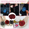 2Pcs Flower Polyester Shoe Buckle Clips DIY-PH0034-81-5