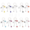 Glass Pearl & Alloy Keychian KEYC-YW00155-01-2