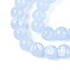 Baking Paint Glass Beads Strands DGLA-N015-8mm-06-3