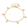 304 Stainless Steel Charm Bracelets BJEW-P372-02A-G-2