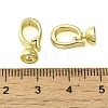 Brass Fold Over Clasps KK-B089-01G-3
