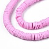 Handmade Polymer Clay Beads Strands CLAY-R089-6mm-057-3