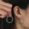 304 Stainless Steel Hoop Earrings EJEW-K269-12G-3