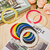 9 Rolls 9 Colors PET Adhesive Tapes DIY-FH0005-01-4