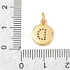 Brass Micro Pave Clear Cubic Zirconia Charms CU-CBA56CE-12G-D-3