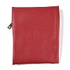 Imitation Leather Jewelry Storage Zipper Bags ABAG-G016-01D-01-2