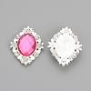 Alloy Rhinestone Flat Back Cabochons RB-S061-A10-1