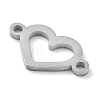 304 Stainless Steel Hollow Connector Charms STAS-R003-05P-2