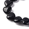 Synthetic Blue Goldstone Beads Strands G-I372-A12-02-4