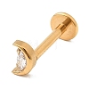 F136 Titanium Pave Clear Cubic Zirconia Moon Internally Threaded Labrets ME-CBA9828-01G-4