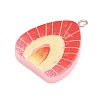 Opaque Resin Imitation Fruit Pendants RE-CBA3138-01E-P-2