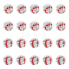 20Pcs Handmade Polymer Clay Rhinestone Beads CLAY-OC0001-12A-1