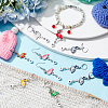 Alloy Enamel Pendant Locking Stitch Markers HJEW-AB00142-4