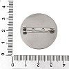 304 Stainless Steel Brooch Cabochon Settings STAS-E547-08L-P-4