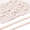 2 Strands Flat Round Eco-Friendly Handmade Polymer Clay Beads CLAY-SC0001-54B-1