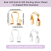 100Pcs 2 Colors Brass Wire Guardian KK-BBC0028-58A-2
