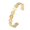 201 Stainless Steel Cuff Bangles for Women BJEW-T024-01A-G-2
