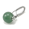Natural & Synthetic Mixed Stone Ball Pendants G-D102-04P-3