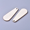 Unfinished Blank Poplar Wood Big Pendants WOOD-D021-11-2