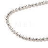 Brass Ball Chain Necklaces NJEW-B119-06P-3