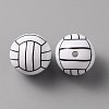 Sport Theme Opaque Resin Beads X1-RESI-TAC0016-02-1