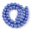 Electroplate Opaque Glass Beads Strands GLAA-T032-P8mm-AB11-2