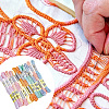 12Skeins 12 Colors Cotton Embroidery Floss OCOR-CY0004-93-7