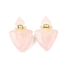 Natural Mixed Stone Perfume Bottle Pendants G-L623-10G-2