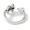 Frog Alloy Open Cuff Rings RJEW-K275-46AS-3