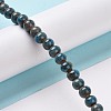 Handmade Fancy Antique Glazed Porcelain Ceramic Round Beads Strands X-PORC-L019-6mm-11-4