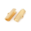 304 Stainless Steel Ribbon Crimp Ends STAS-E471-05M-G-2