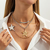 Alloy Iron Rhinestone Necklaces Set WG4BFA9-02-2