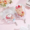 Oval Rectangle Transparent PVC Plastic Storage Zipper Bags ABAG-WH0040-39B-2