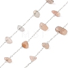 Handmade Natural Rose Quartz Chip Beads Chain CHS-H028-06A-06-1