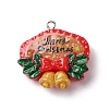 Christmas Opaque Resin Pendants RESI-A049-05K-1