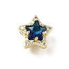 Brass Micro Pave Cubic Zirconia Beads KK-D379-01G-2