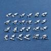 2 Pairs Alloy Stud Earrings for Women EJEW-FS0001-27G-10