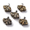 Natural Dalmatian Jasper Pendants G-B127-05P-08-2