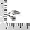 304 Stainless Steel Open Cuff Ring Findings STAS-E124-05A-P-4