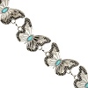 Butterfly Link Chain Waist Chains with Resin AJEW-CJC0006-02AS-3