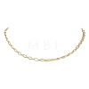 4MM Brass Textured Figaro Chain Necklaces for Women NJEW-JN06140-3