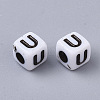 White Opaque Acrylic Beads LS-MACR-R869-02U-2