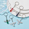 Angel Alloy with Gemstomes Pendants Keychain KEYC-JKC00572-2