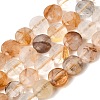 Natural Yellow Hematoid Quartz Golden Healer Quartz Beads Strands GG-CBA4808-H01-02-2