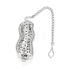 Peanut Shape Tea Infuser AJEW-P091-07P-1